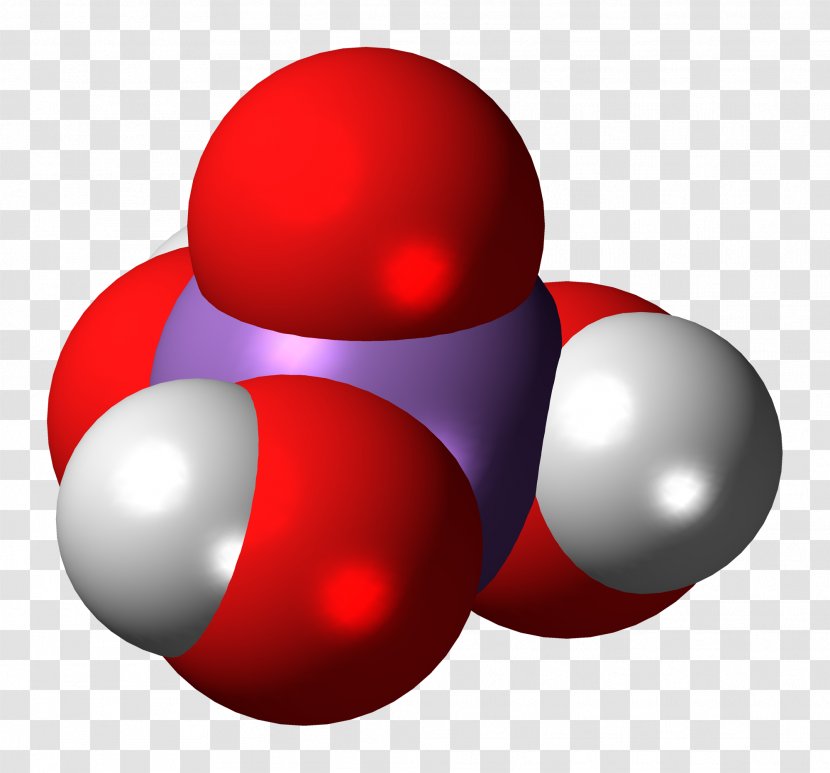 Space-filling Model Arsenic Acid Sphere Phosphoric - Inorganic Compound - Red Transparent PNG