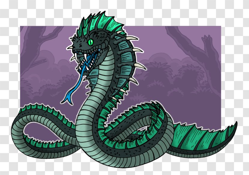 Dragon Basilisk Legendary Creature Serpent Monster - Aquatic Transparent PNG