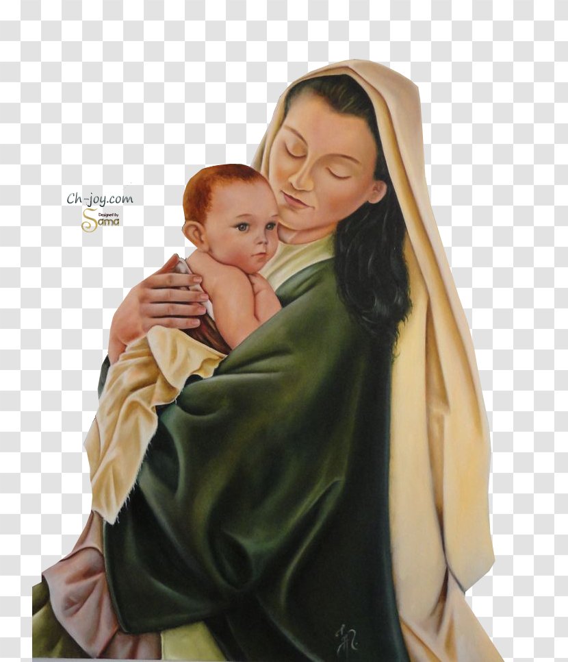 Figurine Mother - Child - Virgin Mary Transparent PNG