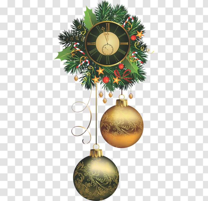 Christmas Decoration Garland New Year And Holiday Season - Yule Log Transparent PNG
