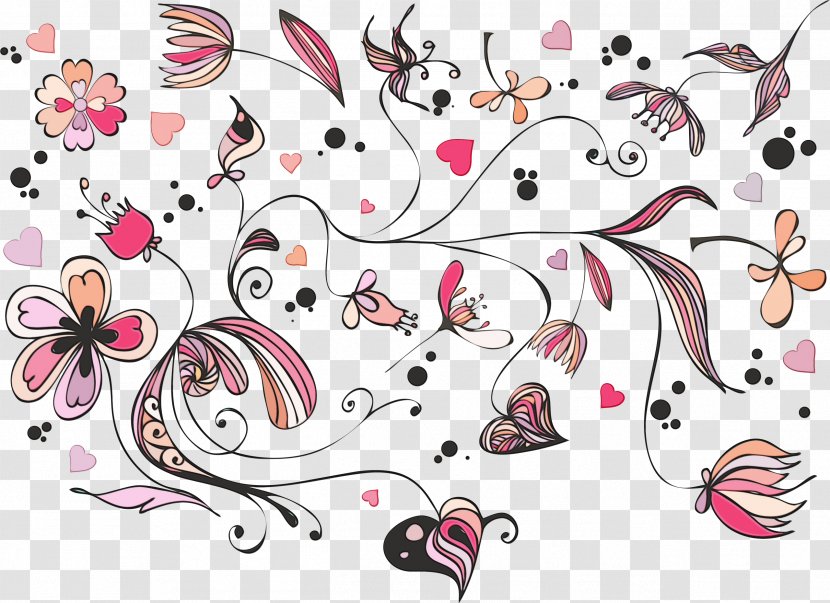 Watercolor Floral - Cartoon - Blossom Flower Transparent PNG