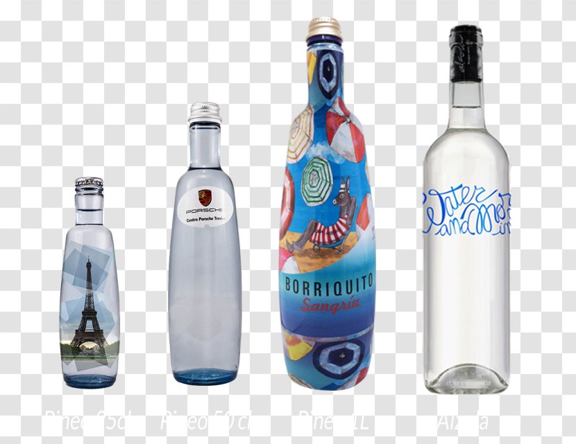 Glass Bottle Water Liqueur Advertising - Bottles Transparent PNG