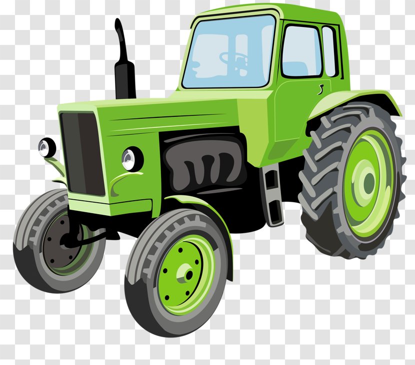 Tractor Agriculture Cartoon John Deere - Brand - Green Transparent PNG