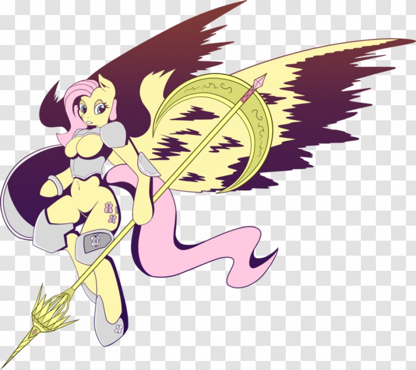 Fairy Horse Fluttershy Illustration Painting - Flower - Childhood Ruined Transparent PNG
