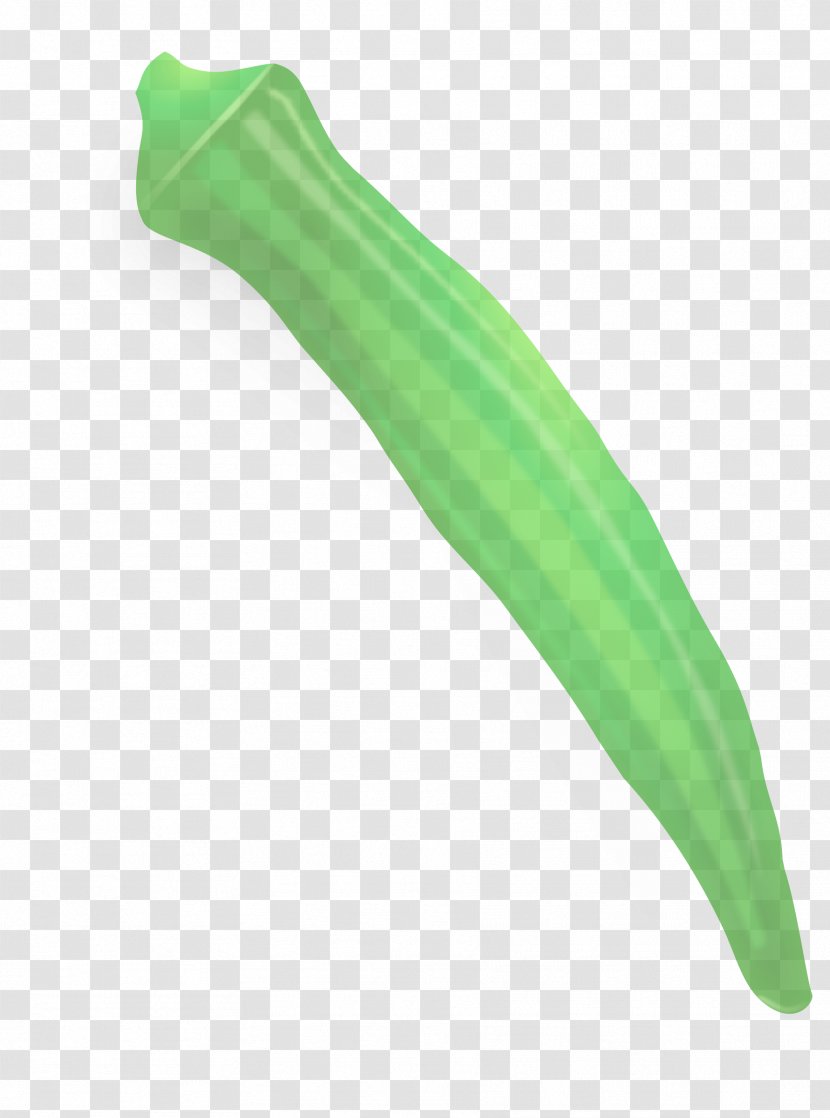 Green Vegetable Plant Okra Transparent PNG