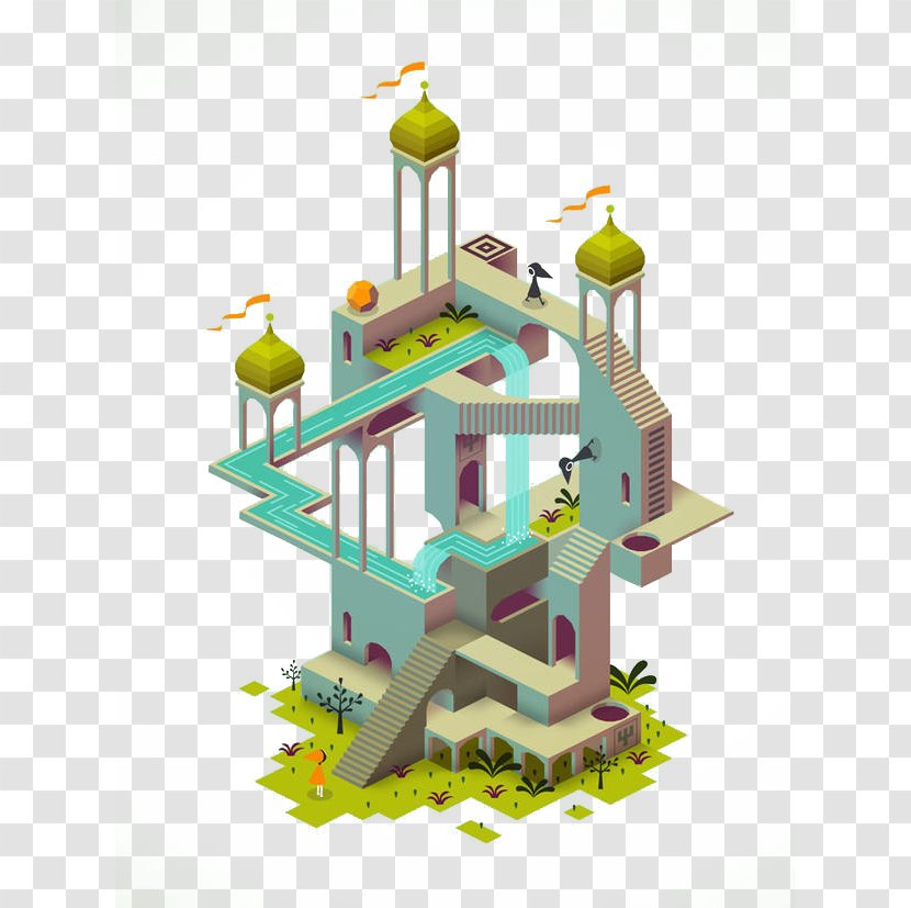Monument Valley Video Game Ustwo Gameplay - Puzzle - 3D Buildings Transparent PNG