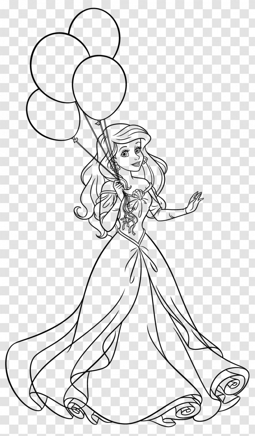 Ariel Belle Disney Princess Drawing King Triton - Woman Transparent PNG
