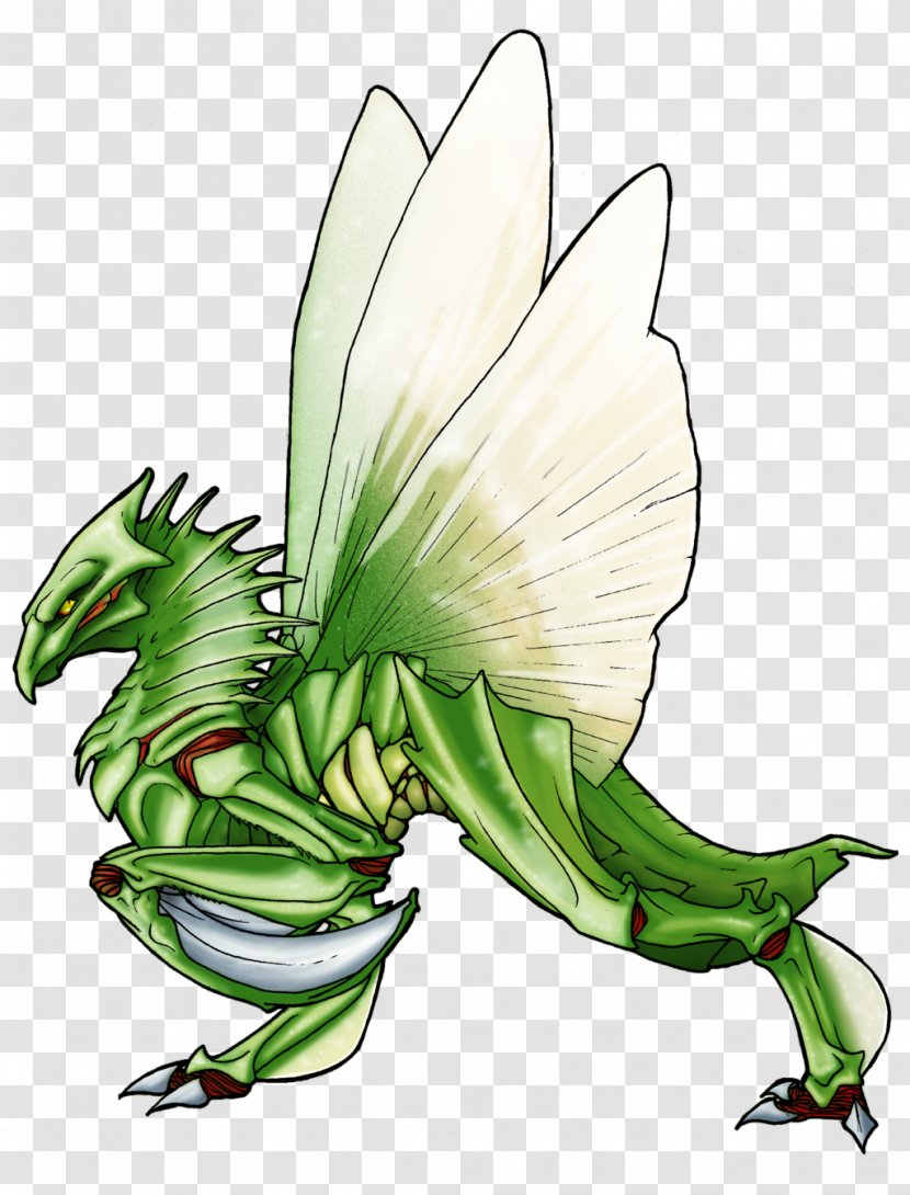 Pokémon Red And Blue Scyther Drawing - Reptile - Stalker Transparent PNG