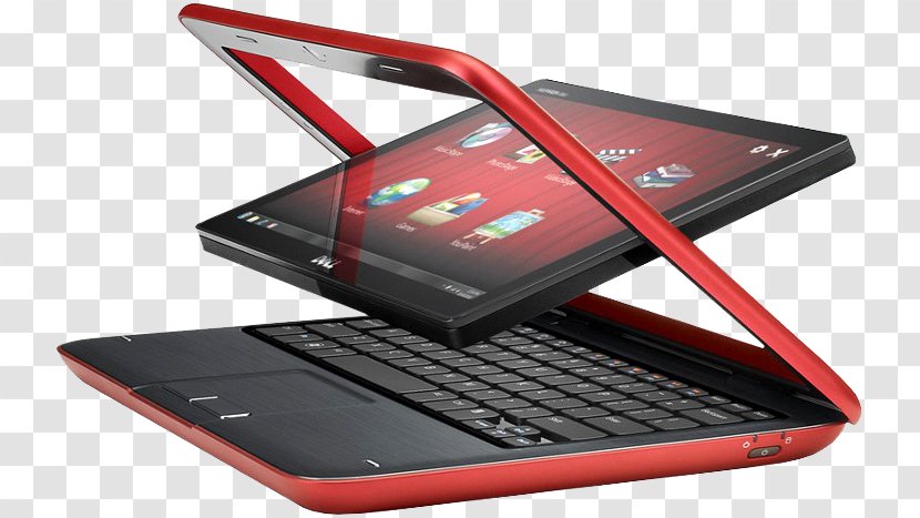 Dell Inspiron Laptops Tablet Computers - Technology - Red Laptop Transparent PNG