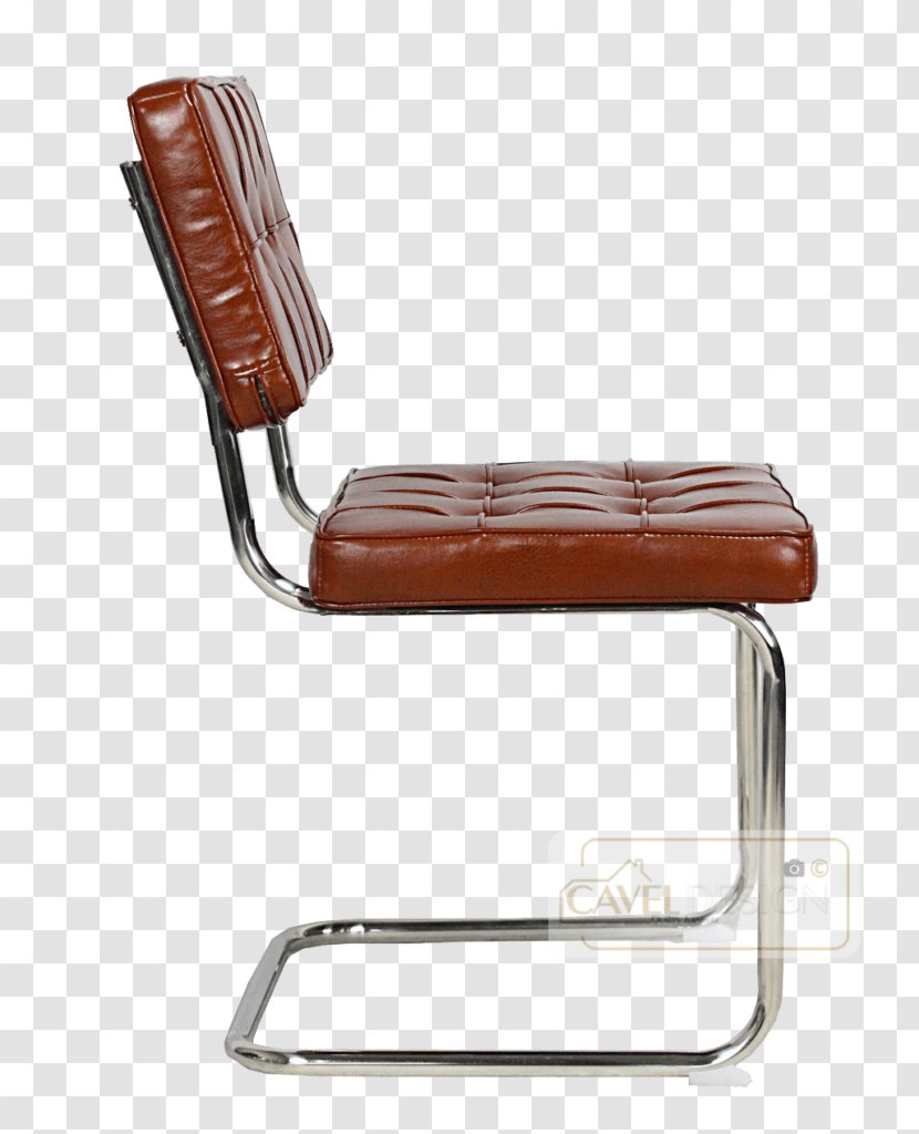 Chair Bauhaus Industrial Design Cognac Transparent PNG