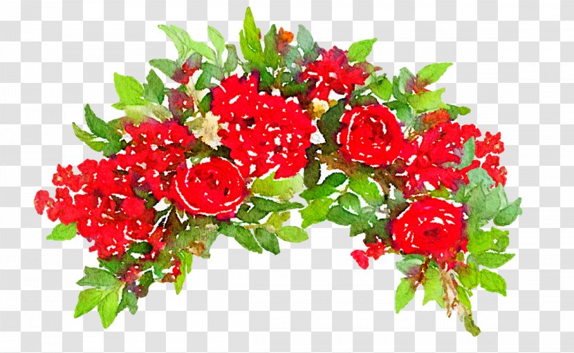 Cut Flowers Floral Design Garden Roses Flower Bouquet - Rose - Watercolour Transparent PNG