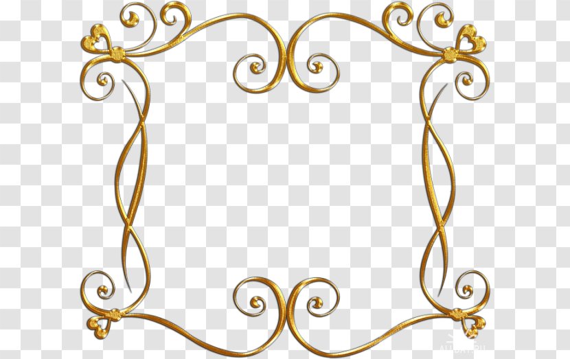 Picture Frames Gold Presentation Clip Art Transparent PNG