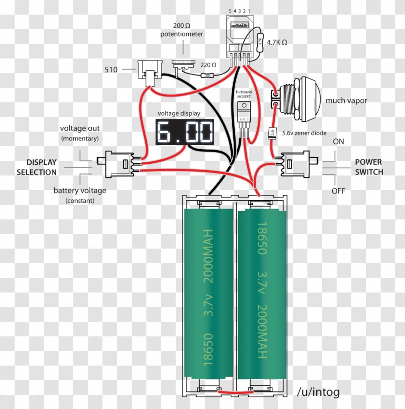 Wiring Diagram MOSFET Electrical Wires & Cable Fuse - Mosfet - Box Illustration Transparent PNG