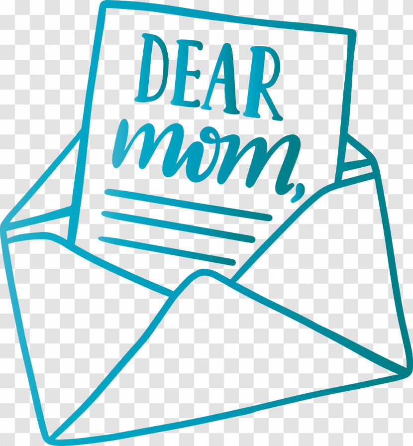 Mothers Day Dear Mom Envelope Transparent PNG