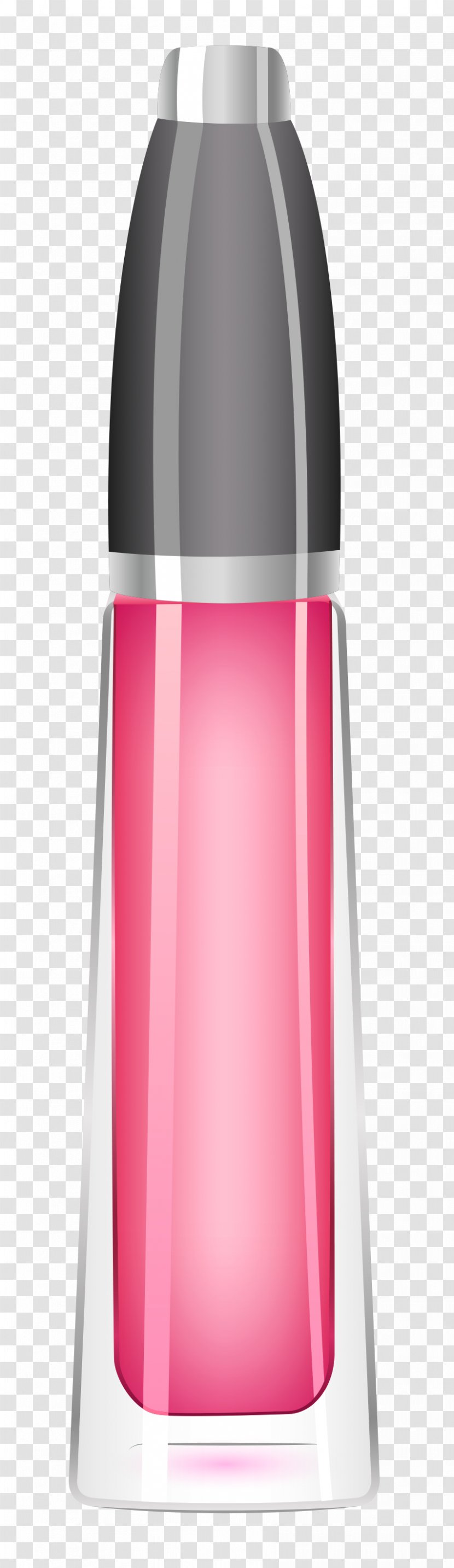 Minecraft Glass Bottle Boston Round - Lipstick Pink Picture Transparent PNG