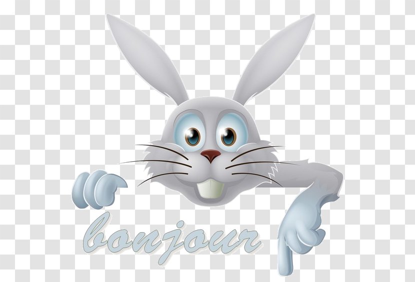 Easter Bunny Clip Art - Rabits And Hares - Bonjour Transparent PNG