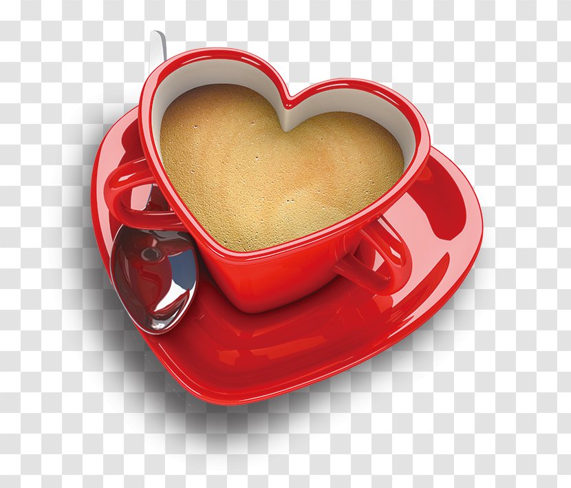 Coffee Tea Espresso Cappuccino Heart Transparent PNG