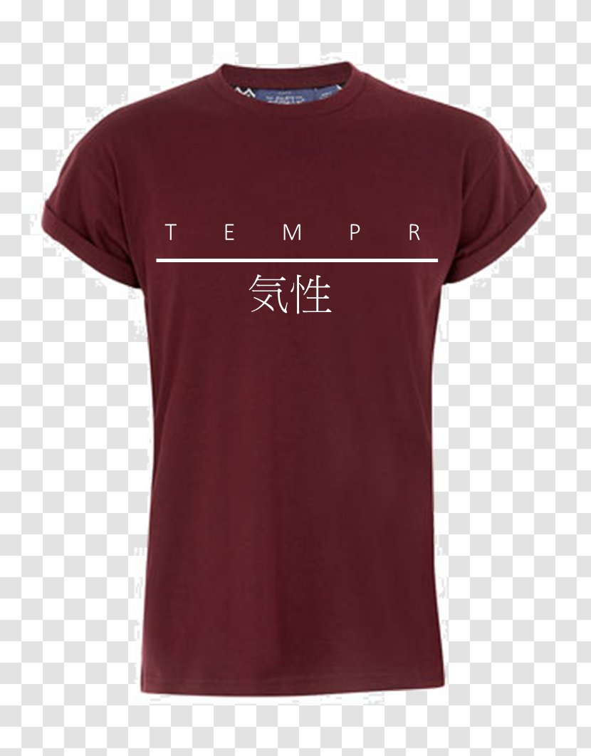 T-shirt Sleeve Clothing - Burgundy Transparent PNG