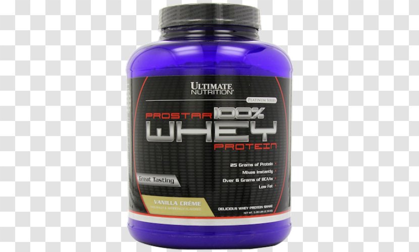 Dietary Supplement Ultimate Nutrition Prostar 100% Whey Protein ProStar - Pound - 2lbs (0.90kg) /5.28lbs (2.39kg) /10lbCreamFree Transparent PNG