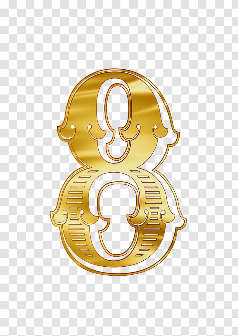 Number 0 Numerical Digit - Yellow - 8 Transparent PNG