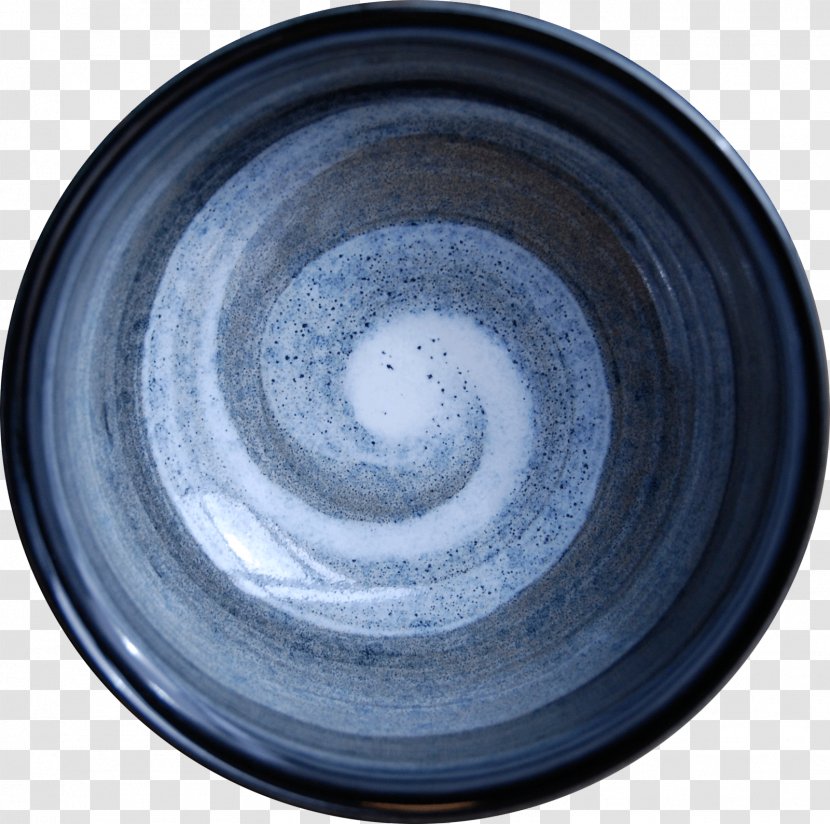 Tableware Plate Cobalt Blue Circle - Matcha Transparent PNG