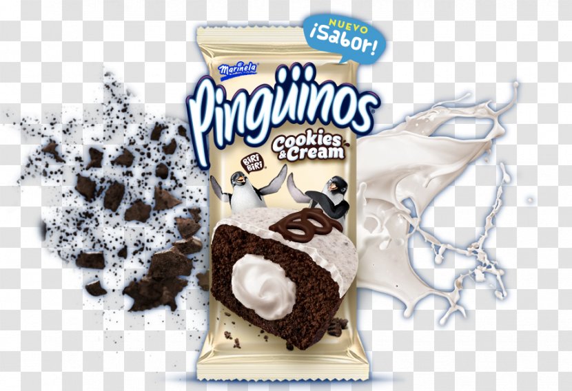 Cookies And Cream Snack Cake Grupo Bimbo Chocolate Transparent PNG