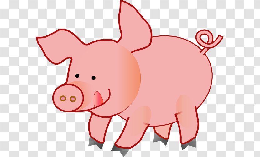The Three Little Pigs Clip Art - Pig - Pink Pictures Transparent PNG