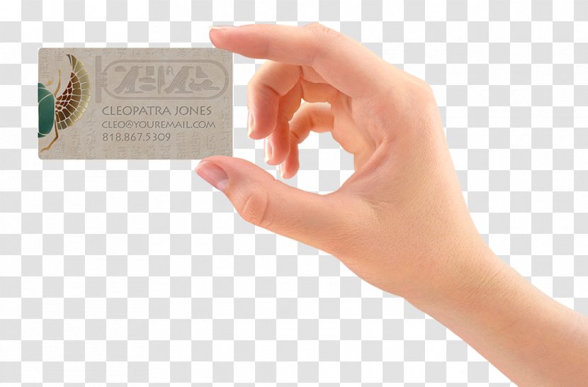 Thumb - Finger - Studio Business Card Transparent PNG