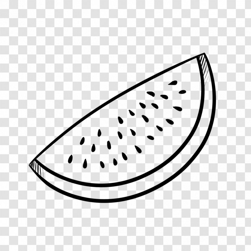 Line Art Drawing Black And White Watermelon Transparent PNG