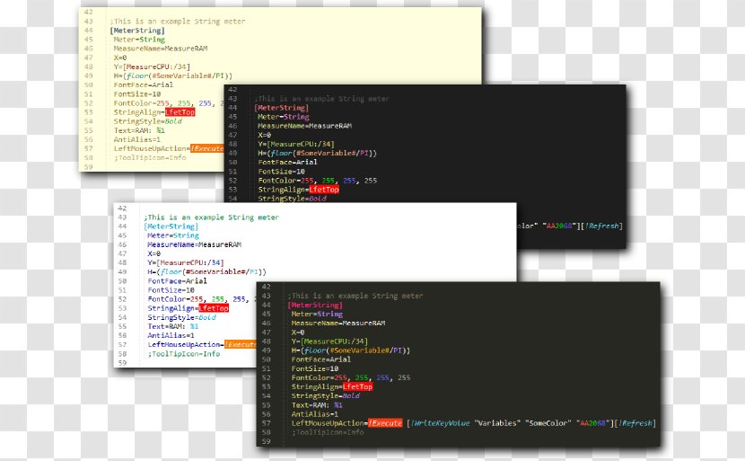 Sublime Text Code Folding Source Indentation Font - Rainmeter Transparent PNG