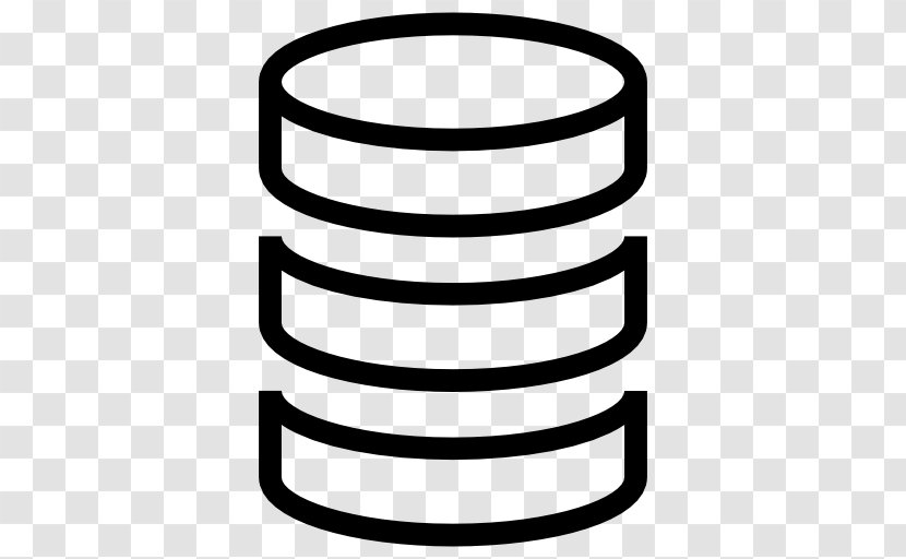 Database Server - Auto Part - Black And White Transparent PNG