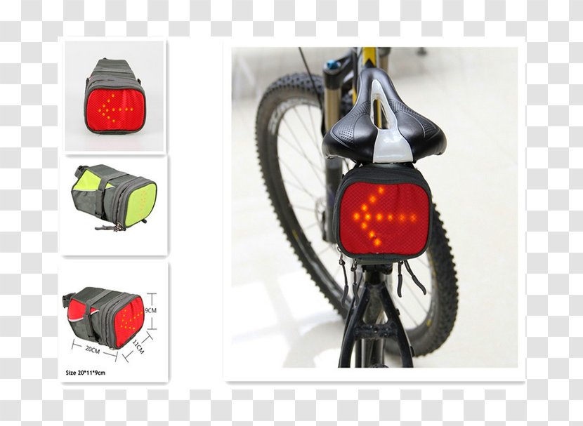 Saddlebag Bicycle Saddles Blinklys Cycling - Sports Equipment - Telephones Transparent PNG