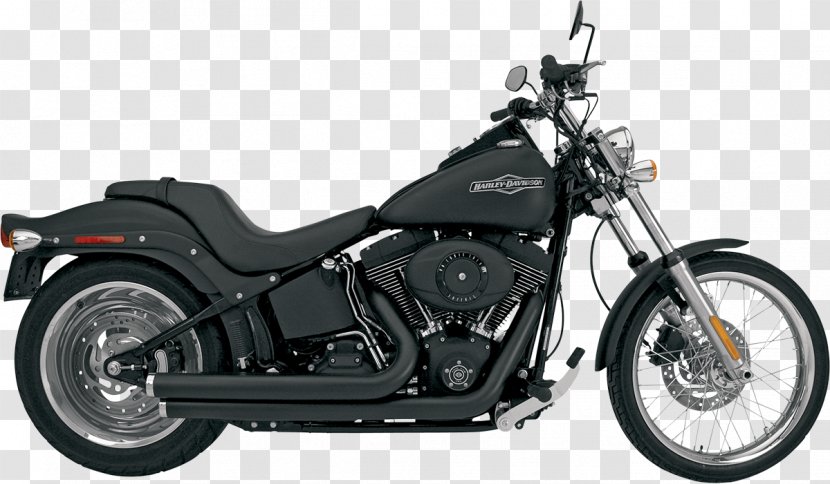 Exhaust System Cruiser Softail Harley-Davidson Motorcycle - Wheel Transparent PNG
