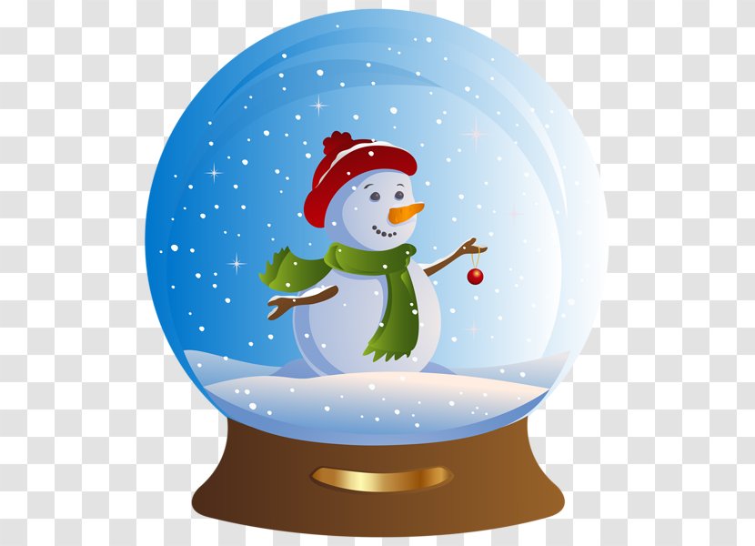 Snowman Snow Globes Clip Art - Christmas Ornament - Cliparts Background Transparent PNG
