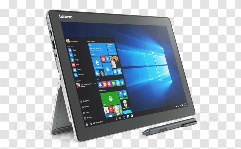 Laptop Lenovo ThinkPad Miix 510 IdeaPad - Intel Core Transparent PNG