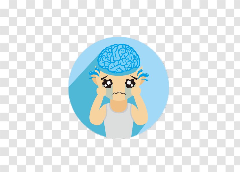 Cartoon Clip Art - Fictional Character - Brain Sad Free Download Buckle Elements Transparent PNG