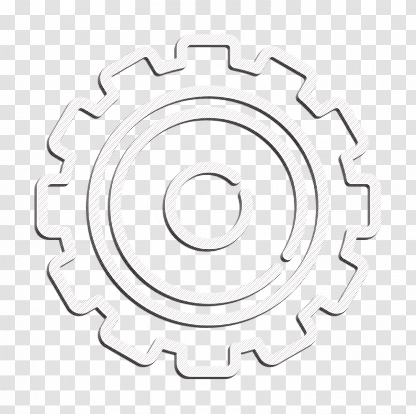 Cogwheel Icon Industrial Process Icon Gear Icon Transparent PNG