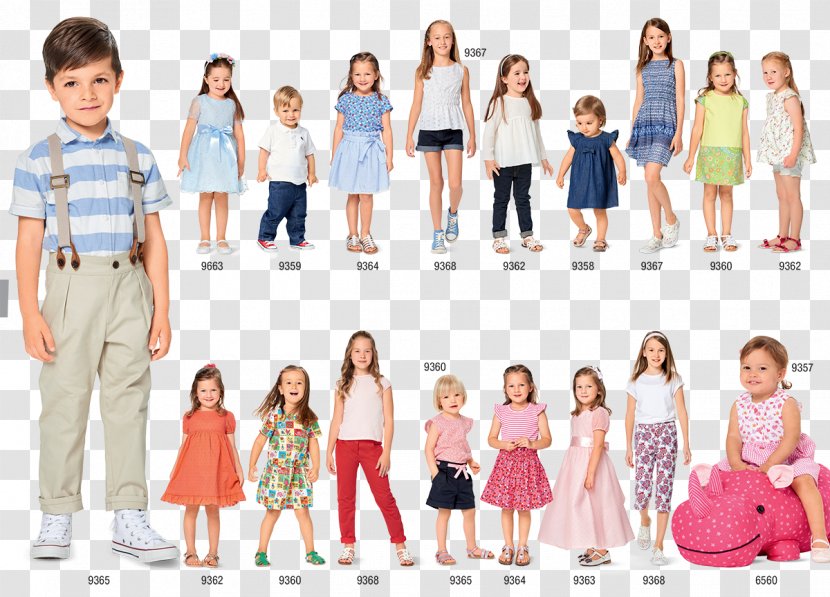 Clothing Dress Child Burda Style Pattern - Heart - Jersey Transparent PNG