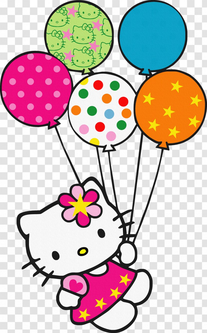 Hello Kitty Balloon Clip Art - Party Supply Transparent PNG