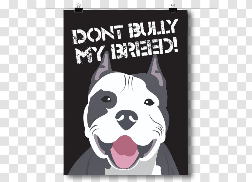 Boston Terrier Dog Breed Pit Bull American Bully Poster - Dreamcatchers Transparent PNG