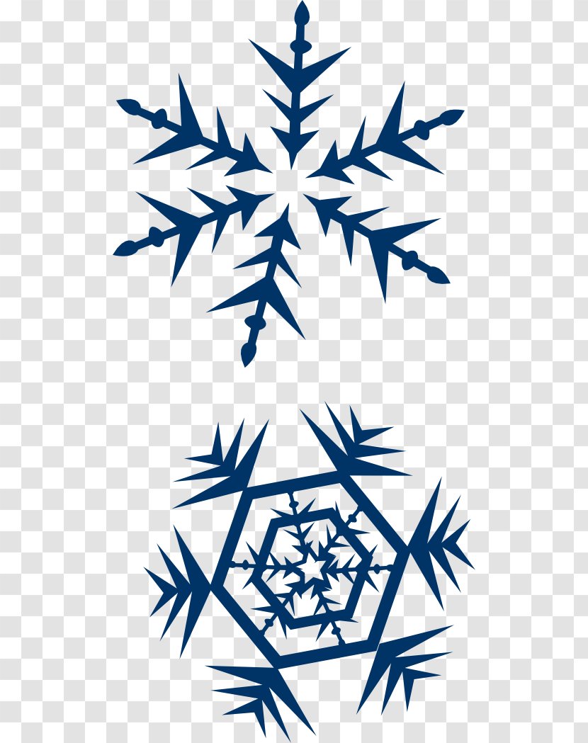 Snowflake Crystal Clip Art - Tree - Flakes Vector Transparent PNG
