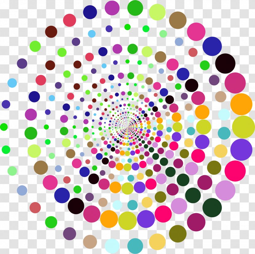 Point Circle Pattern Font - Symmetry - Yedi Prizmatik Renkler Transparent PNG