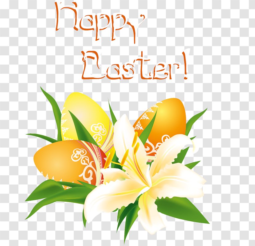 Easter Lily Background - Bunny - Cut Flowers Plant Transparent PNG