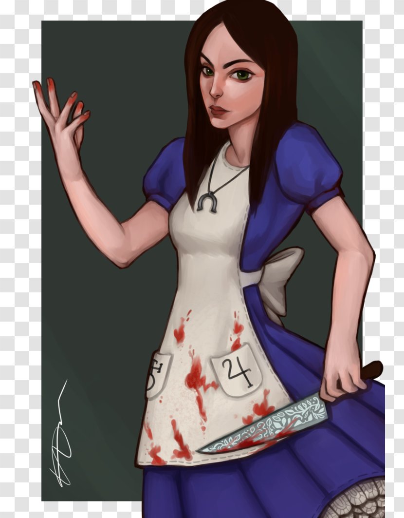 Alice Liddell Alice: Madness Returns American McGee's T-shirt Art - Silhouette - Idol Transparent PNG