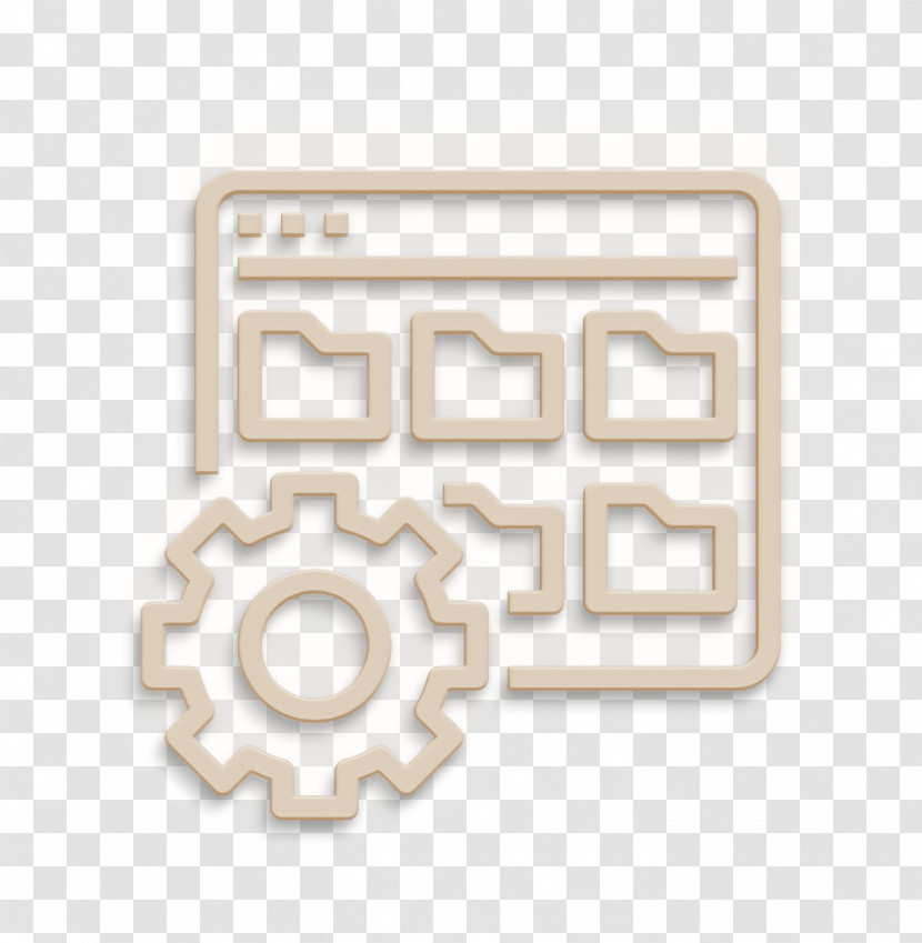Folder Management Icon Data Icon Web Development Icon Transparent PNG
