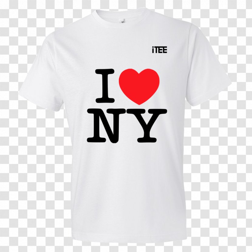 Printed T-shirt I Love New York Top - Flower Transparent PNG