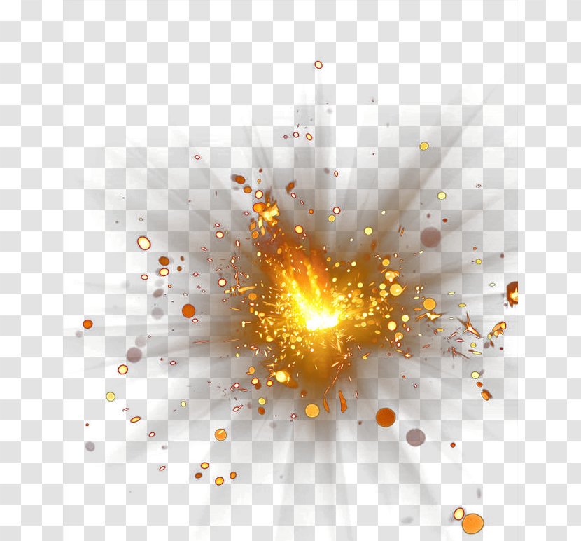 Explosion - Chart - Gold Flare Glare Creative Transparent PNG