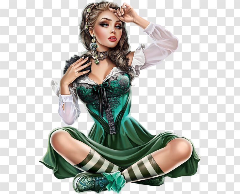 Saint Patrick's Day 17 March Woman Бойжеткен - Heart Transparent PNG
