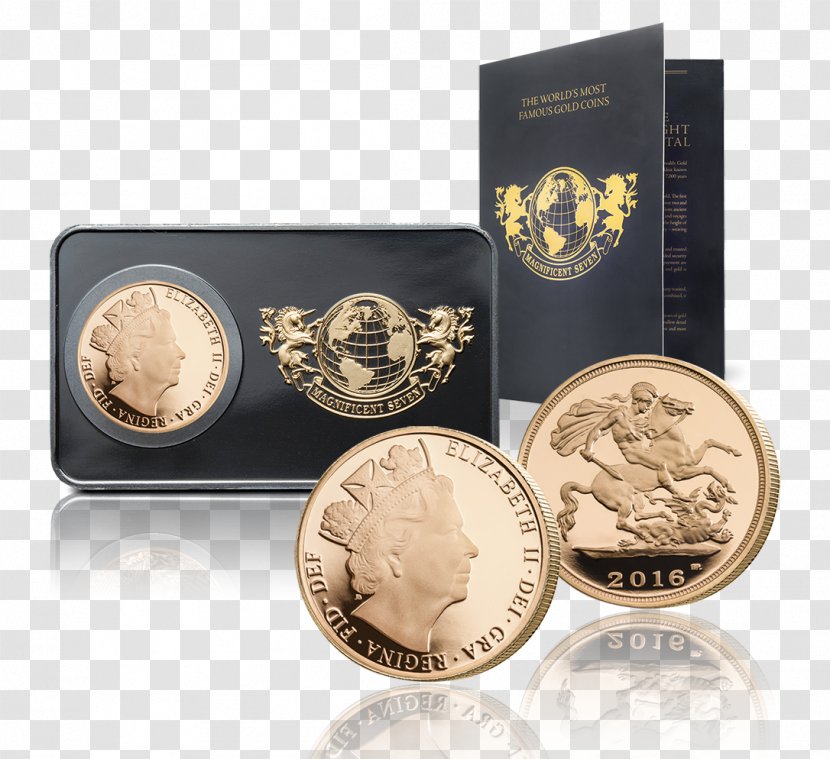 Coin Silver Gold Half Sovereign Transparent PNG