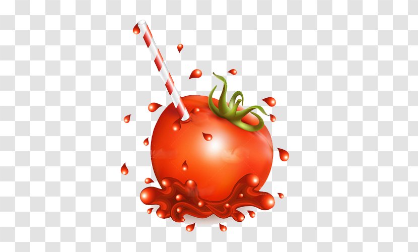 Tomato Juice Cartoon - Superfood - Tomatoes Transparent PNG